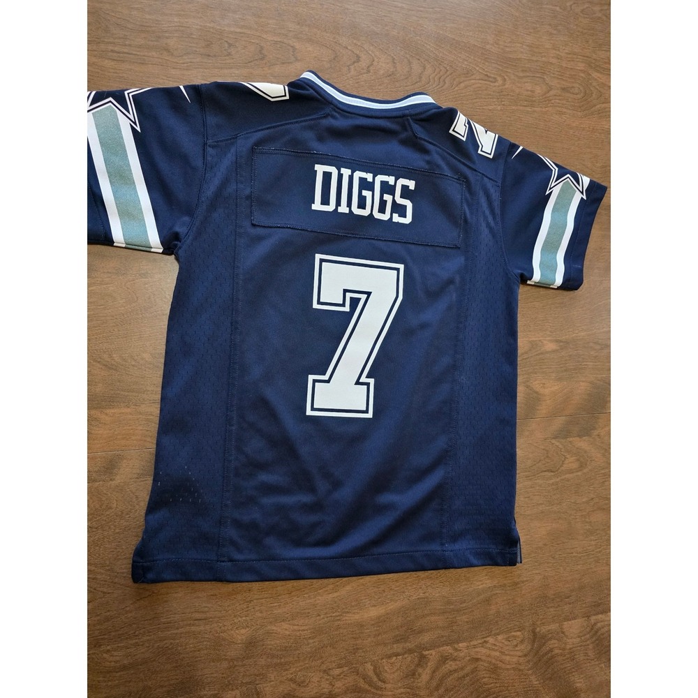 Nike Dallas Cowboys Trevon Diggs 7 Navy Blue Youth S On Field Jersey NFL sports - Picture 9 of 13